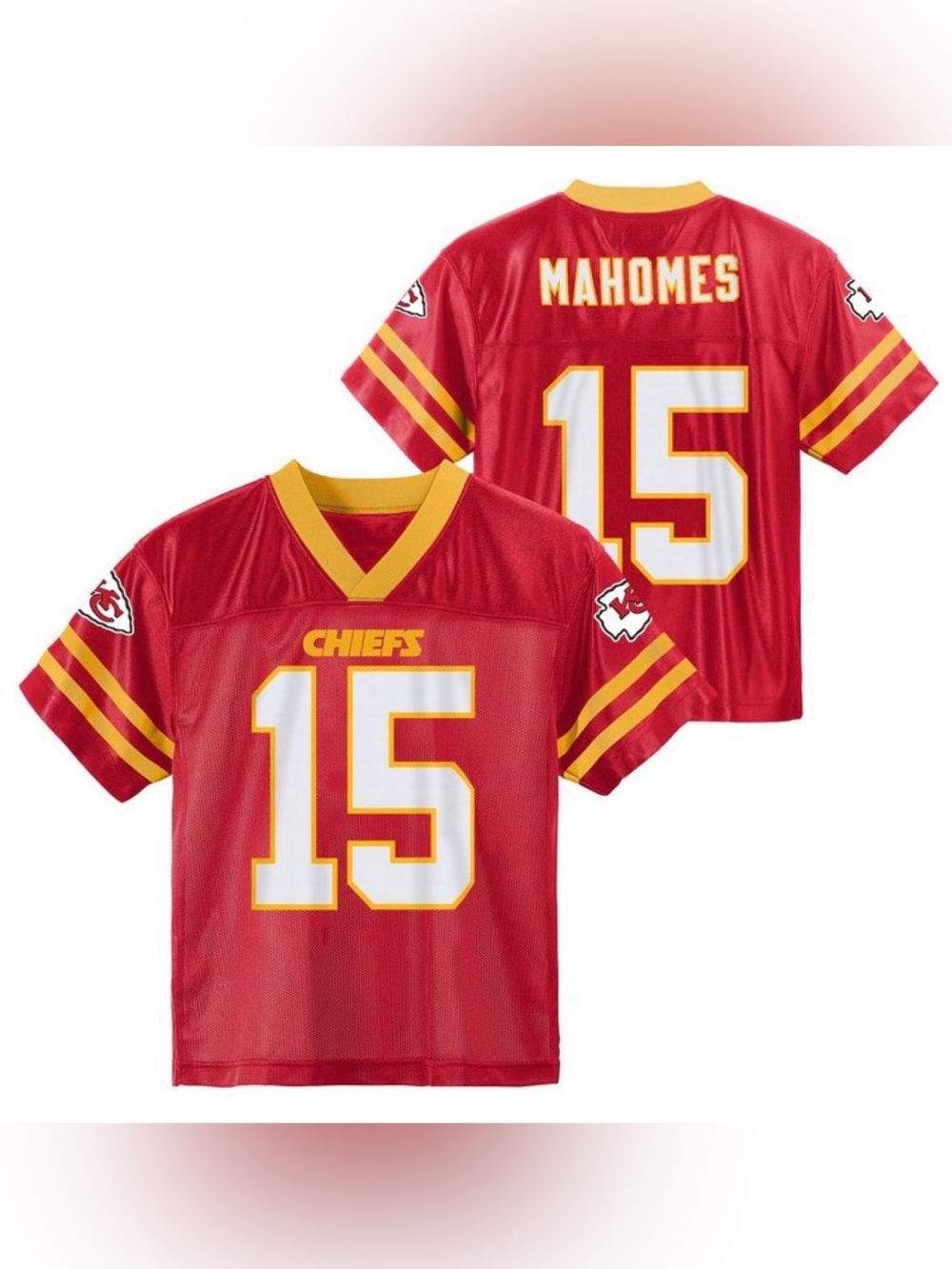 NFL Kids Red and Yellow #15 Football Jersey